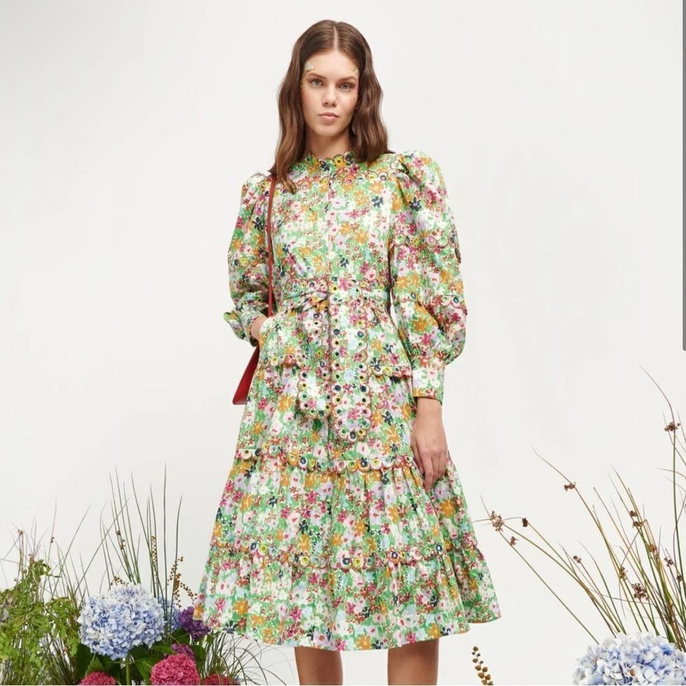 NEW CeliaB Oliver Dress Green Size XL
